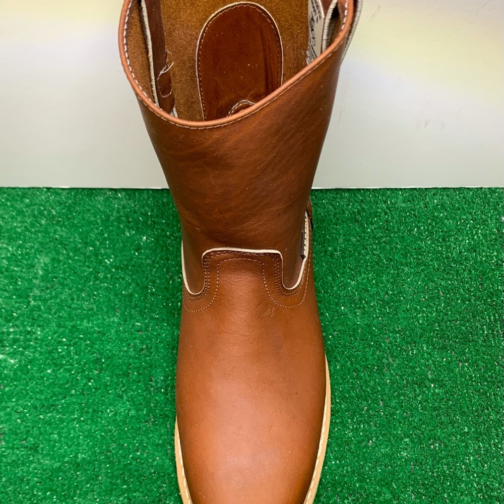 Men's Work Boot Pull On Genuine Leather Strong Sole WATER PROOF Hand Made 305 - Picture 5 of 10